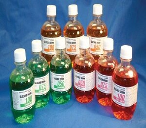 Oral glucose solutions use for glucose tolerance test